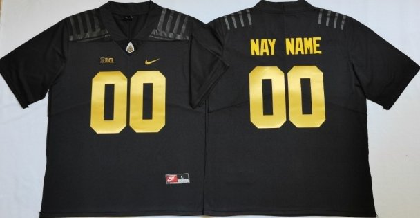 Custom Purdue Boilermakers Jersey Name, Number NCAA College Football Replica Black