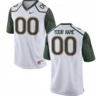 Custom Miami Hurricanes Jersey Name and Number NCAA College Football White