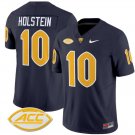 Eli Holstein Jersey #10 Pittsburgh Panthers Vapor Limited College Football Stitched Navy