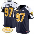 Aaron Donald Jersey #97 Pittsburgh Panthers Vapor Limited College Football Stitched Navy Alternate