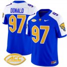 Aaron Donald Jersey #97 Pittsburgh Panthers Vapor Limited College Football Royal Alternate