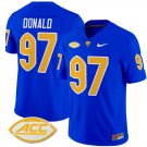 Aaron Donald Jersey #97 Pittsburgh Panthers Vapor Limited College Football Stitched Royal