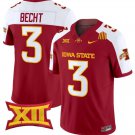 Rocco Becht Jersey #3 Iowa State Cyclones Vapor Limited College Football Cardinal Alternate