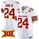 Abu Sama III Jersey #24 Iowa State Cyclones Vapor Limited College Football Stitched White