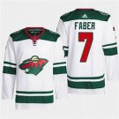 Minnesota Wild #7 Brock Faber Jersey White Hockey Stitched