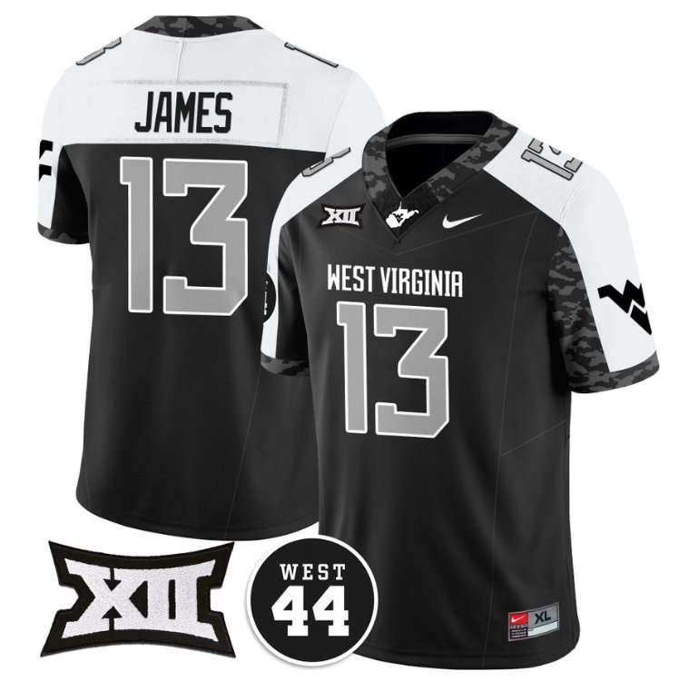 Sam James Jersey #13 West Virginia Mountaineers 2024 Vapor Limited Honor Jerry West Alternate