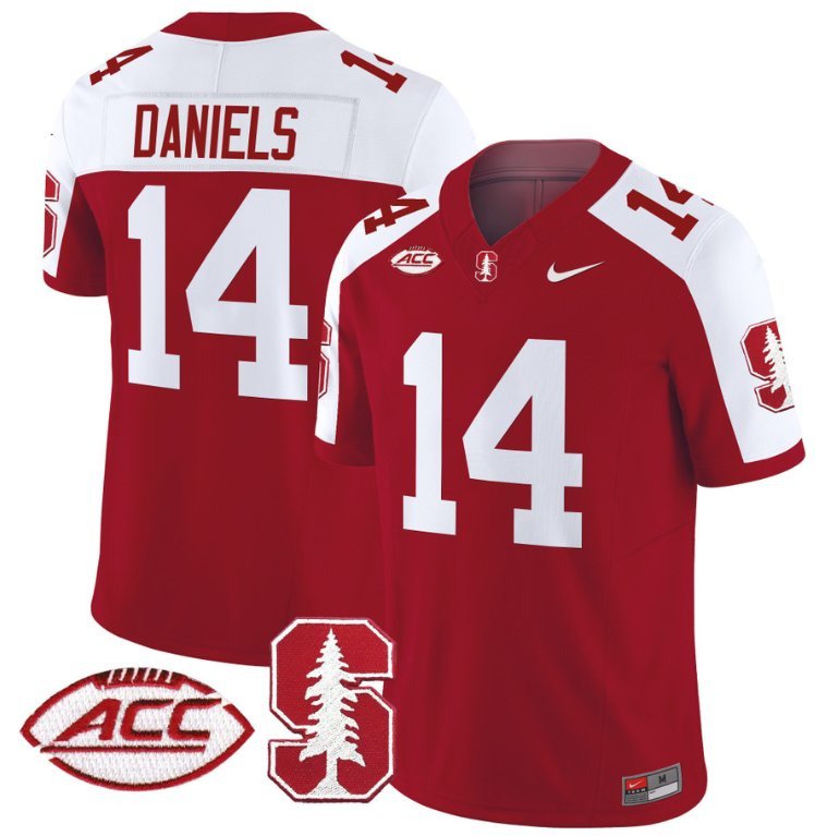 Ashton Daniels Jersey #14 Stanford Cardinal Vapor Limited College Football Crimson Alternate