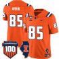 Tanner Arkin Jersey #85 Illinois Fighting Vapor Limited College Football Stitched Orange