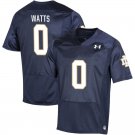 Notre Dame Fighting Irish Xavier Watts Jersey Navy #0 Replica College Football