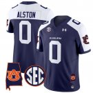 Damari Alston Jersey #0 Auburn Tigers SEC Patch Vapor Limited College Football Navy Alternate