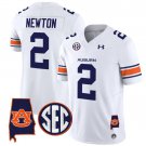 Cam Newton Jersey #2 Auburn Tigers SEC Patch Vapor Limited College Football Stitched White