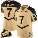 Jimmy Ciarlo Jersey #7 Army Black Knights Rocky The Bulldog Patch Vapor Football Gold Alternate
