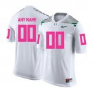 Custom Oregon Ducks Jersey Name and Number NCAA College Football White Pink