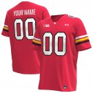 Custom Maryland Terrapins Jersey Name and Number College Football Red Home – All Stitched
