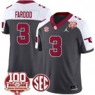 Jalil Farooq Jersey #3 Oklahoma Sooners 100th Anniversary Patch Vapor Football Anthracite Alternate