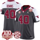 Ethan Downs Jersey Oklahoma Sooners 100th Anniversary Patch Vapor Football Anthracite Alternate