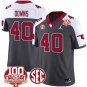 Ethan Downs Jersey Oklahoma Sooners 100th Anniversary Patch Vapor Football Anthracite Alternate