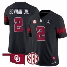 Billy Bowman Jr Jersey #2 Oklahoma Sooners Football Throwback Vapor Limited Stitched Black