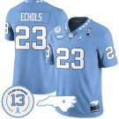 Power Echols Jersey #23 North Carolina Tar Heels Vapor College Football Stitched Blue