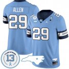 Marcus Allen Jersey #29 North Carolina Tar Heels Vapor College Football Stitched Alternate Blue