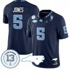 JJ Jones Jersey #5 North Carolina Tar Heels Vapor College Football Stitched Navy