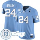 Darwin Barlow Jersey #24 North Carolina Tar Heels Vapor College Football Stitched Blue