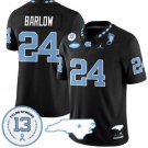Darwin Barlow Jersey #24 North Carolina Tar Heels Vapor College Football Stitched Black
