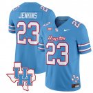 Parker Jenkins Jersey #23 Houston Cougars Oilers Inspired Vapor College Football Blue Stitched