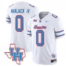 Manjack IV Jersey #0 Houston Cougars Oilers Inspired Vapor College Football Limited White