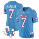 David Klingler Jersey #7 Houston Cougars Oilers Inspired Vapor College Football Limited Blue