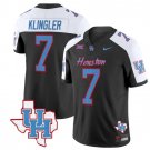David Klingler Jersey #7 Houston Cougars Oilers Inspired Vapor College Football Black Alternate