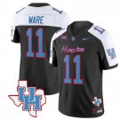 Andre Ware Jersey #11 Houston Cougars Oilers Jersey Inspired Vapor College Football Black Alternate