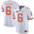 Clemson Tigers #6 DeAndre Hopkins Jersey White College Football Stitched