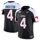 Jaylan Knighton Jersey #4 SMU Mustangs Icy College Football Vapor Limited Black Alternate