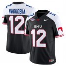Isaiah Nwokobia Jersey #12 SMU Mustangs Icy College Football Vapor Limited Black Alternate