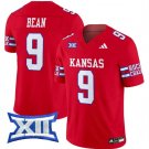 Jason Bean Jersey #9 Kansas Jayhawks 2024 Vapor College Football Vapor Limited Red