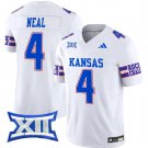 Devin Neal Jersey #4 Kansas Jayhawks 2024 Vapor College Football Vapor Limited White