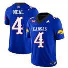 Devin Neal Jersey #4 Kansas Jayhawks Blackhawk Vapor Limited Football Royal
