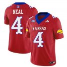 Devin Neal Jersey #4 Kansas Jayhawks Blackhawk Vapor Limited Football Red