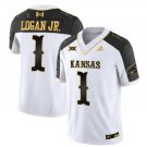 Kenny Logan Jr Jersey #1 Kansas Jayhawks Blackhawk Gold Vapor Football Inverted