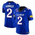 Lawrence Arnold Jersey #2 Kansas Jayhawks Blackhawk Vapor Limited Football Royal