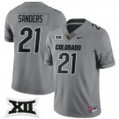 Shilo Sanders Jersey #21 Colorado Buffaloes 2024 Vapor Limited NCAA Football Gray