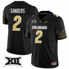 Shedeur Sanders Jersey #2 Colorado Buffaloes 2024 Vapor Limited NCAA Football Black