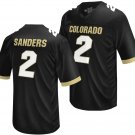 Colorado Buffaloes Shedeur Sanders Jersey #2 NIL College Football Black