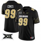 Shane Cokes Jersey #99 Colorado Buffaloes 2024 Vapor Limited NCAA Football Black