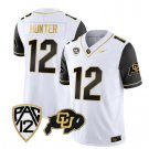 Colorado Buffaloes Travis Hunter Jersey #12 Vapor Gold Limited All Stitched Black Sleeves