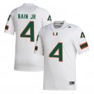 Rueben Bain Jr. Jersey White #4 Miami Hurricanes College Football Stitched