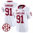 Tonka Hemingway Jersey #91 South Carolina Gamecocks Football 1980 Throwback Vapor SEC Patch White