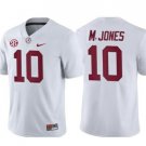 Alabama Crimson Tide #10 Mac Jones Football Jersey White