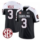 Juice Wells Jersey #3 South Carolina Gamecocks Football 1980 Throwback Vapor Black Alternate